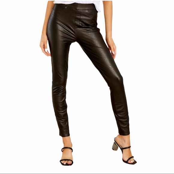 Spanx Leather-Like Ankle Skinny Pant - Picture 3 of 6